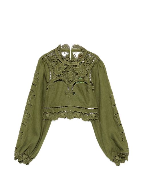 Richelieu Majestic Garden shirt FARM RIO | 344608GREENL0013